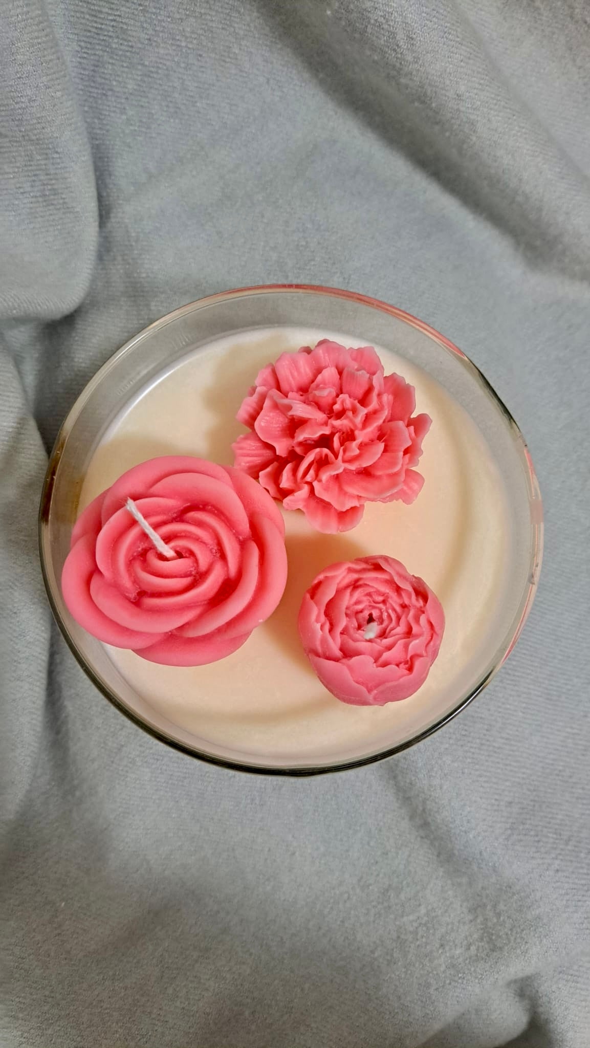 COMPOSIZIONE ROSA PETALI-MINI PECUNIA-ROSETTA