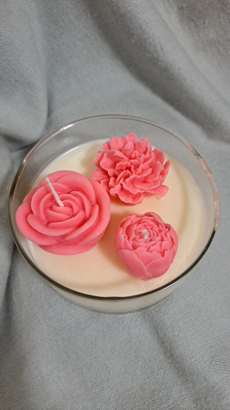 COMPOSIZIONE ROSA PETALI-MINI PECUNIA-ROSETTA